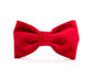 The Foggy Dog - Cranberry Velvet Valentine's Day Dog Bow Tie