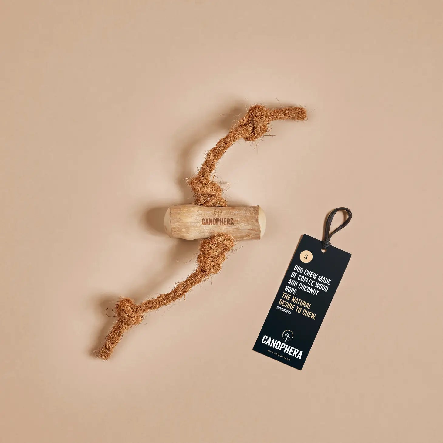 CANOPHERA LLC - Dog Chew Made of Coffee Wood and Coconut Rope