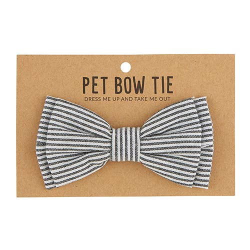 Santa Barbara Design Studio by Creative Brands - Pet Bow Ties - Grey Stripe