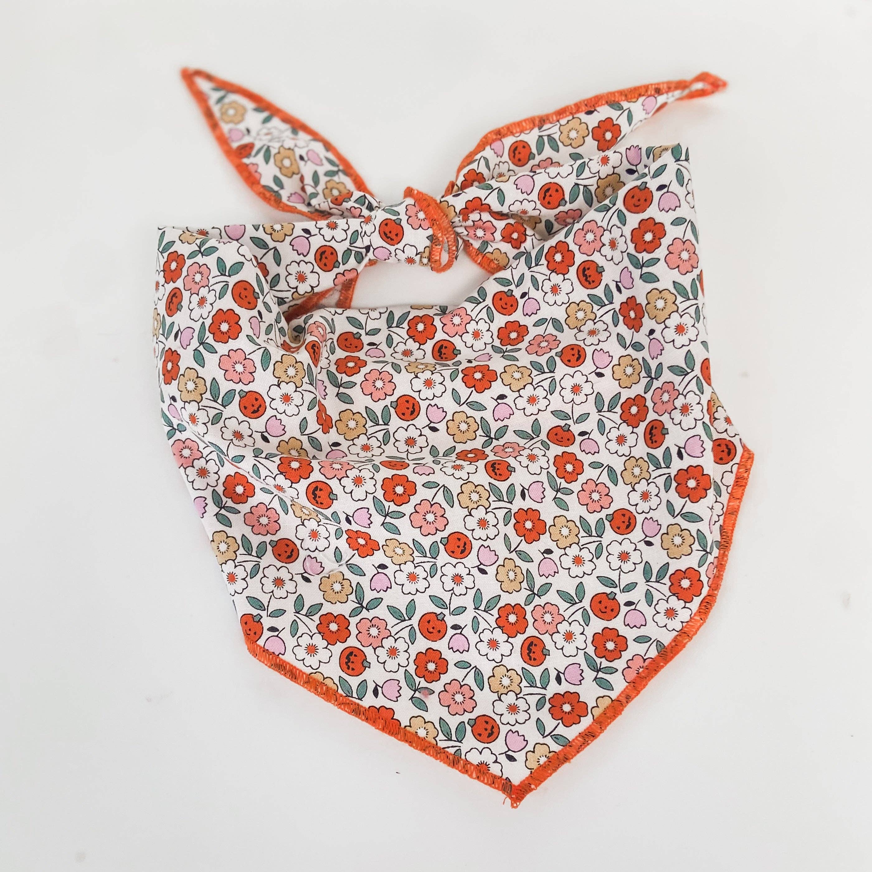 doggish - Pumpkin flowers halloween dog bandana pet accessory
