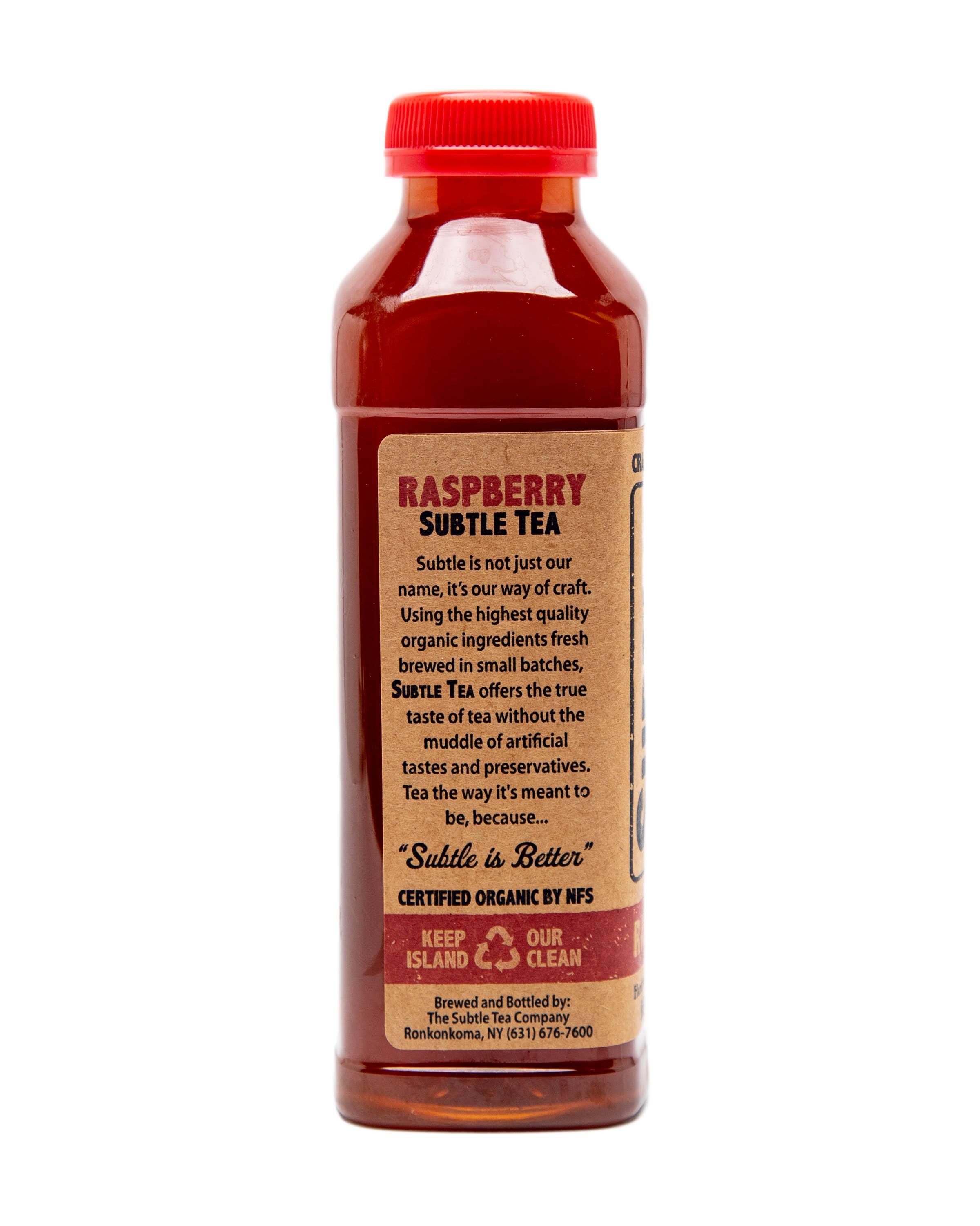 Subtle Tea - Subtle Tea Raspberry - 16 oz. - Case (12 Bottles)