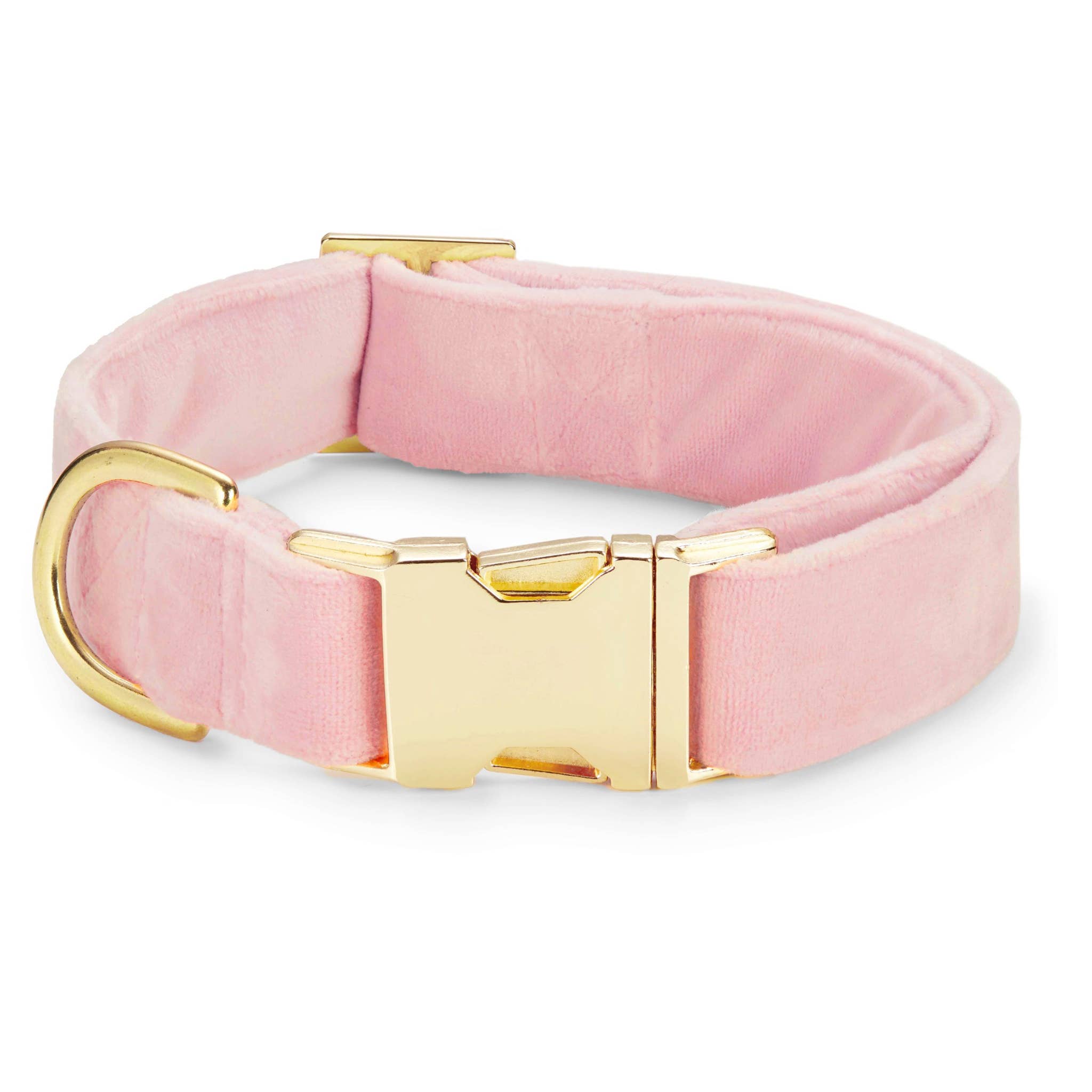 The Foggy Dog - Blush Pink Velvet Dog Collar