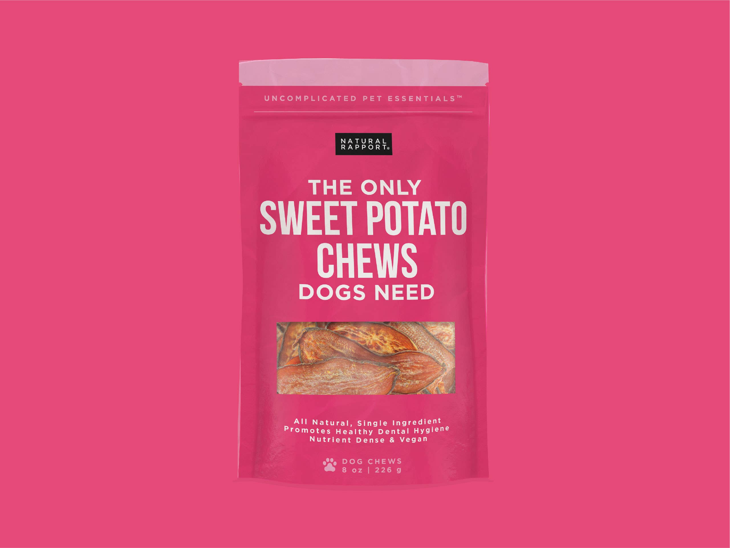 Natural Rapport - The Only Sweet Potato Chews Dogs Need