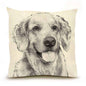 Golden Retriever 2 Large Pillow