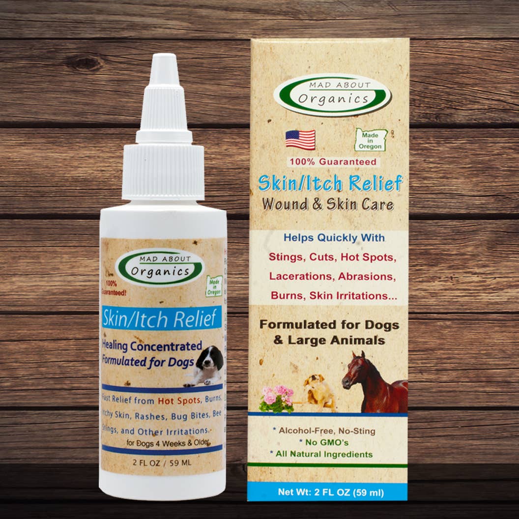 Mad About Organics - Skin And Itch Relief Herbal Treatment Formulated For Dogs