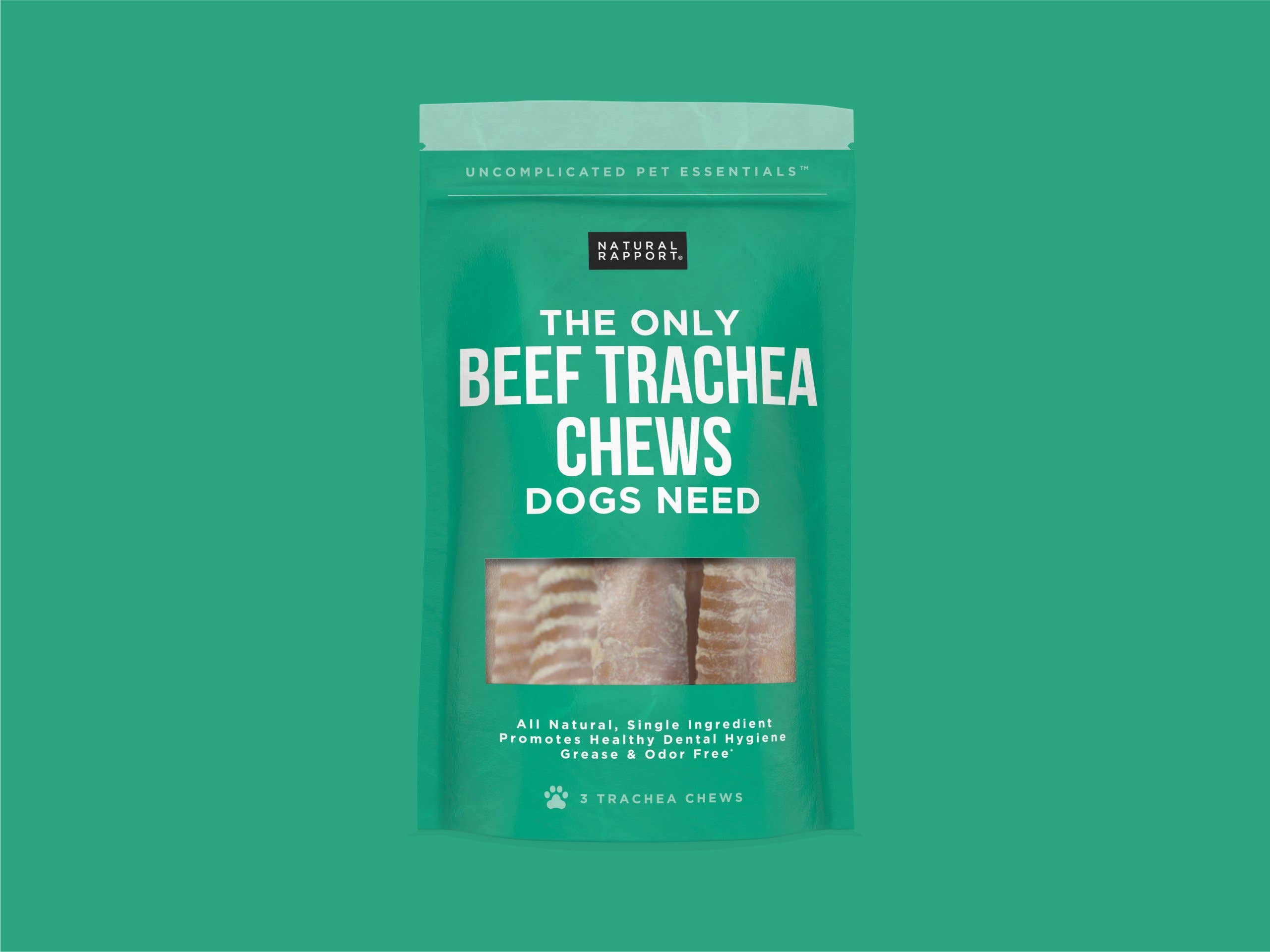 Natural Rapport - The Only Beef Trachea Chews Dogs Need