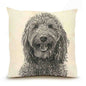 Labradoodle Large Pillow