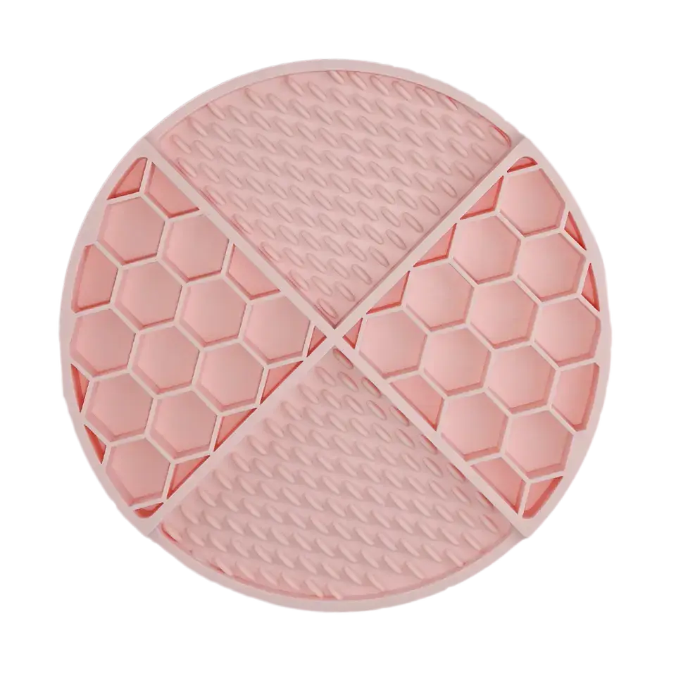 pups and poochez - Baby Pink Lick Mat, Anxiety Reduction, Slow Feeder