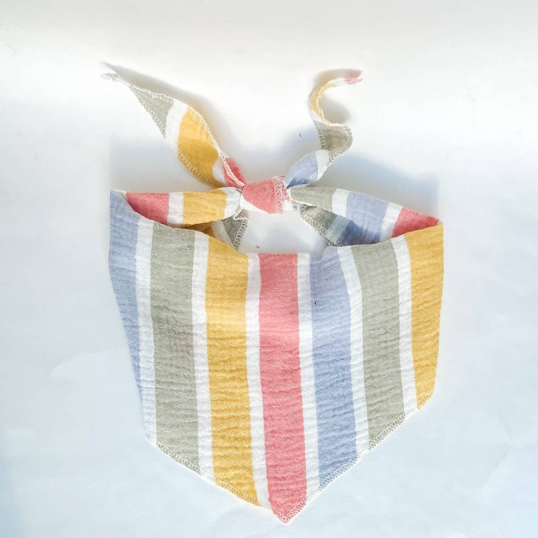 doggish - Muted stripes double gauze dog bandana pet accessory