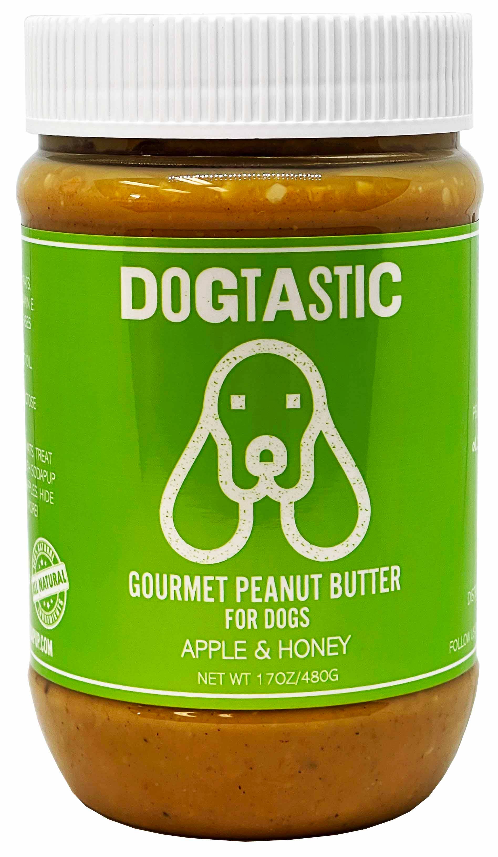 SodaPup - Dogtastic Gourmet Peanut Butter for Dogs - Apple & Honey Flavor