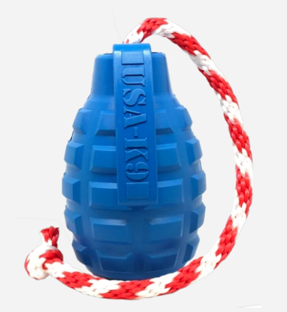 SodaPup - USA-K9 Grenade - Chew Toy - Reward Toy