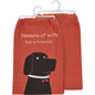 Primitives by Kathy - Dog Is Friendly Kitchen Towel