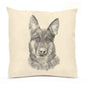 German Shepherd Large Pillow