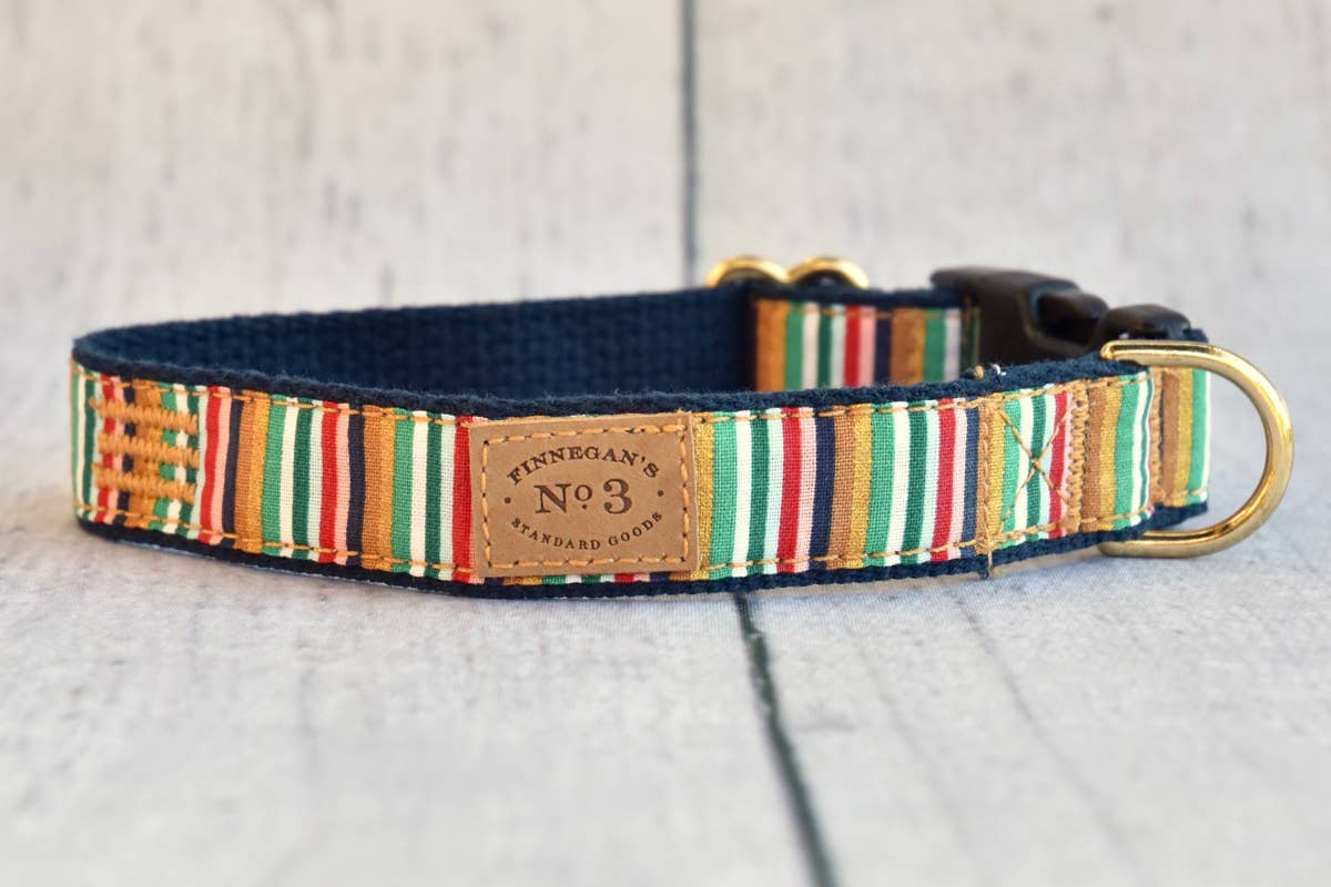 Finnegan’s Standard Goods - 1 inch Wonderland Stripe Collar