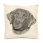 Black Lab 1 Large Pillow