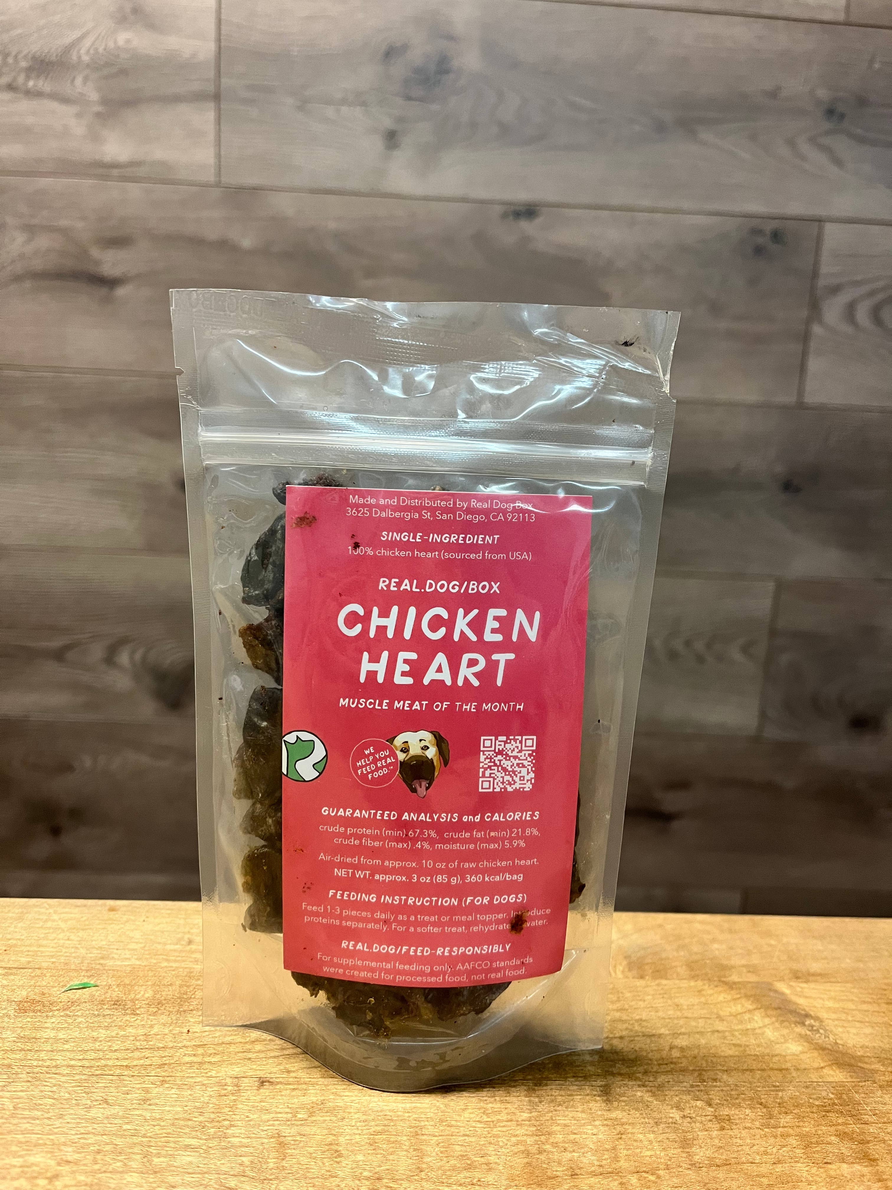 Real Dog Box - Air-dried Chicken Hearts