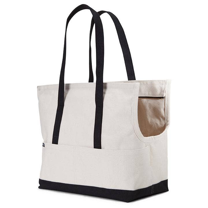 LoveThyBeast - Canvas Pet Tote Natural & Black
