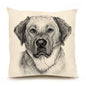 Yellow Lab Large Pillow