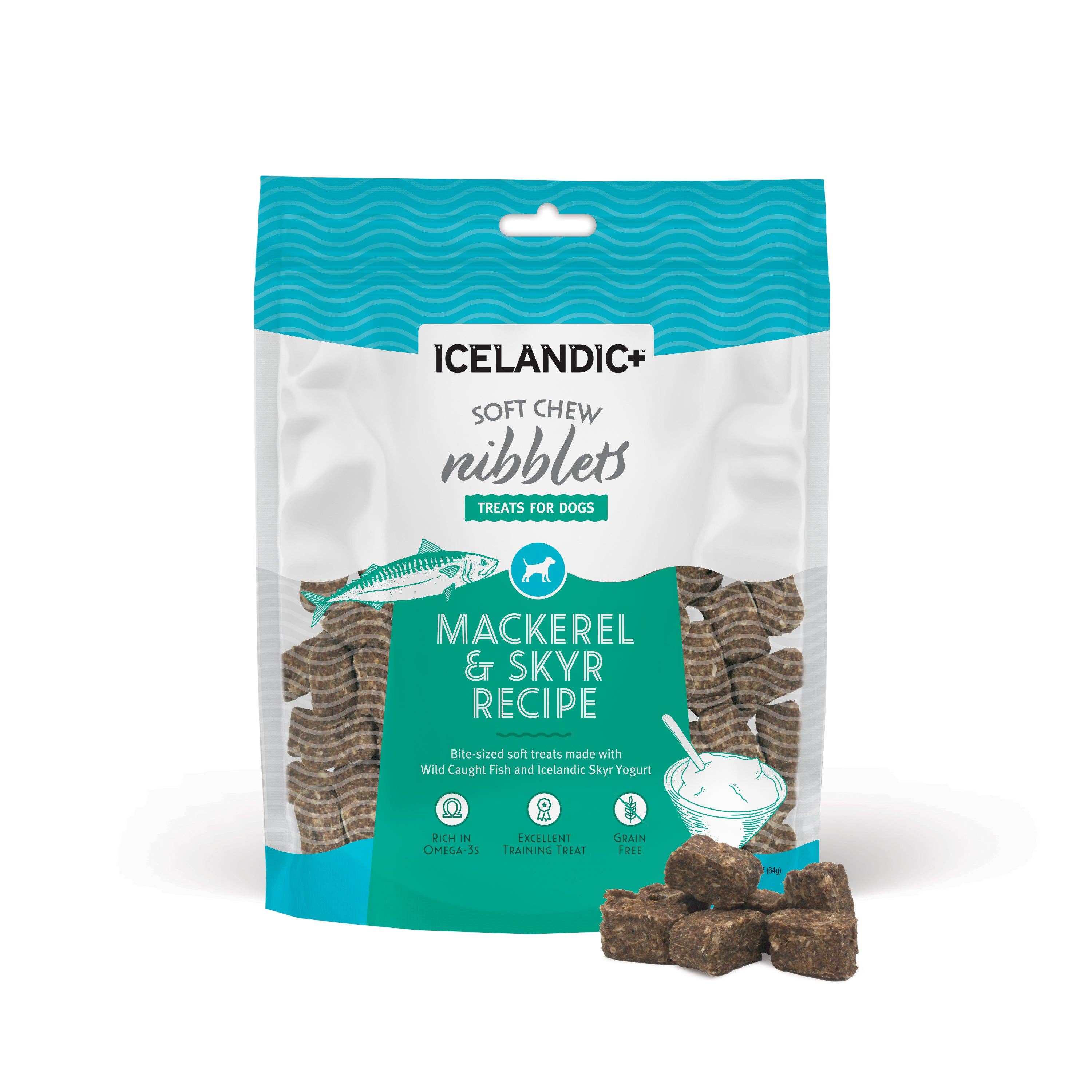 Icelandic+ Soft Chew Nibblets Mackerel & Skyr Dog Treats