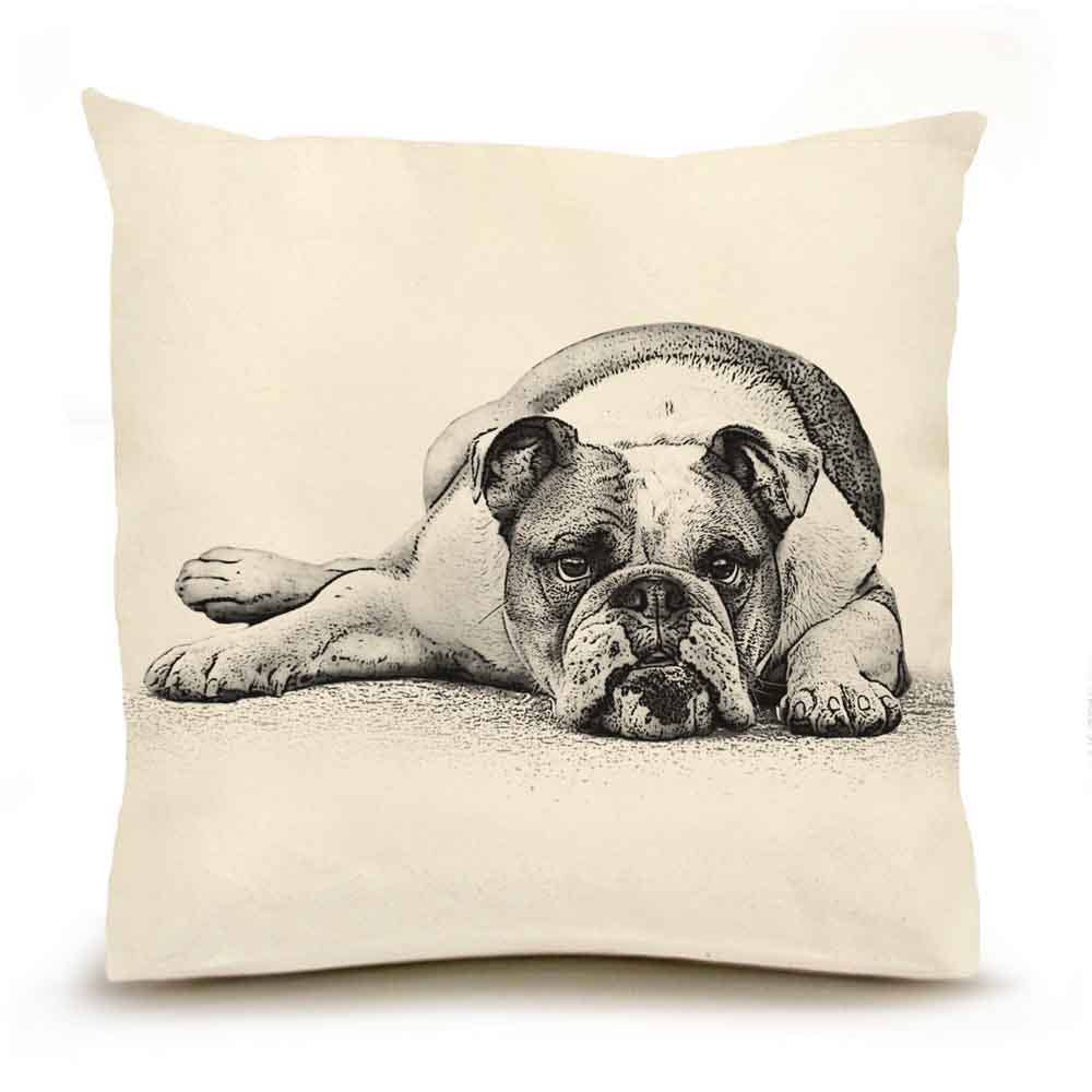 Bulldog 2 Large Pillow