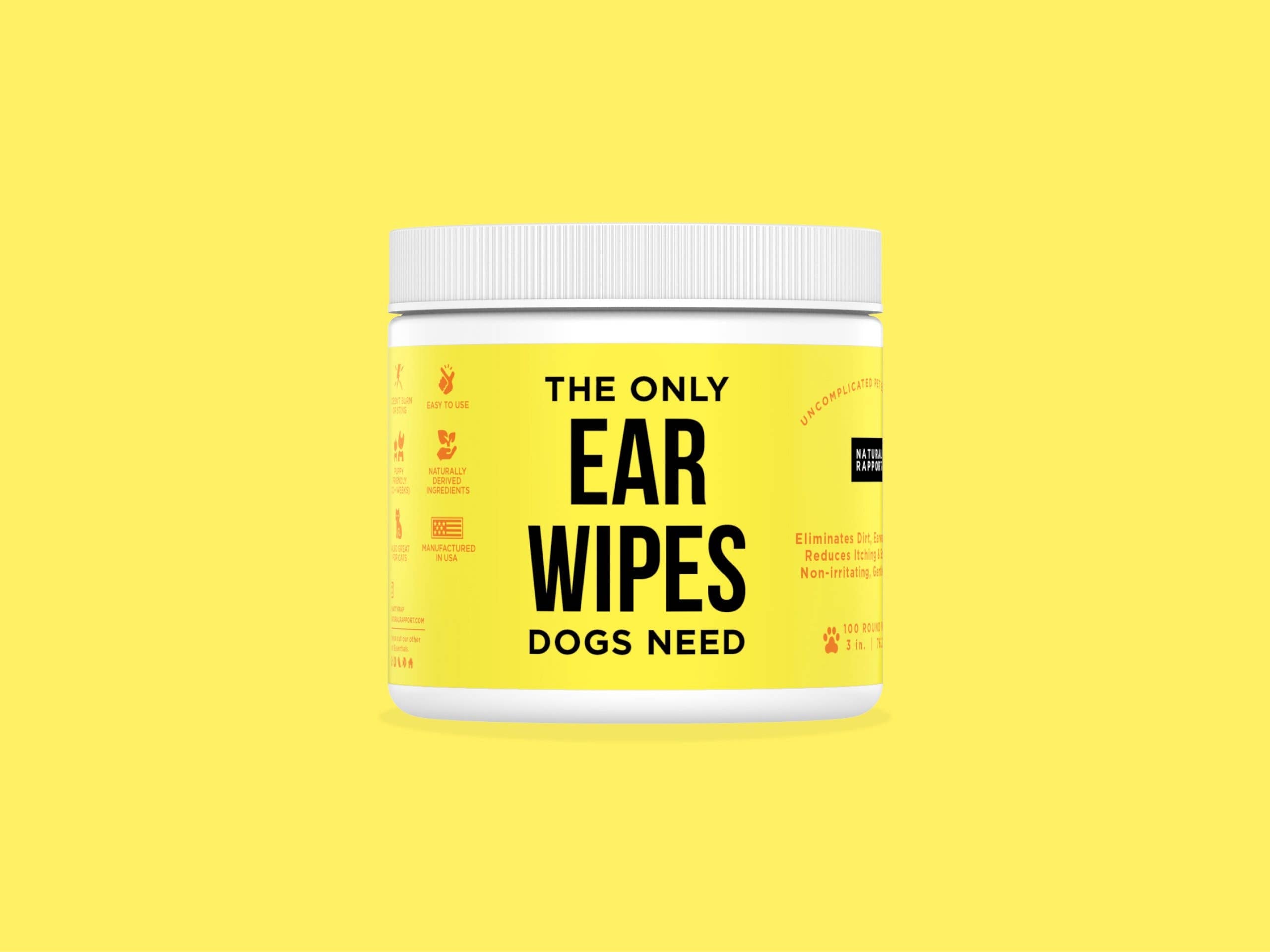 Natural Rapport - The Only Ear Wipes Dogs Need
