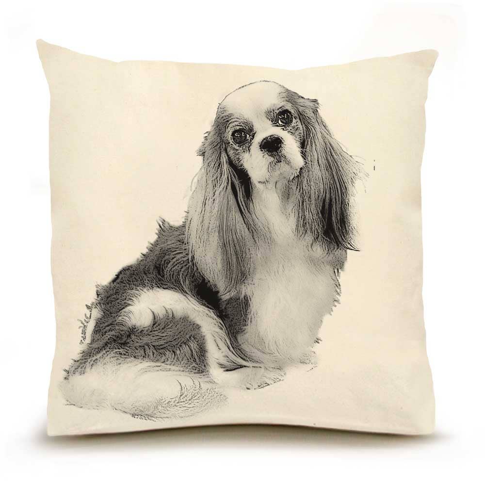 Eric and Christopher - Cavalier King Charles Large Pillow