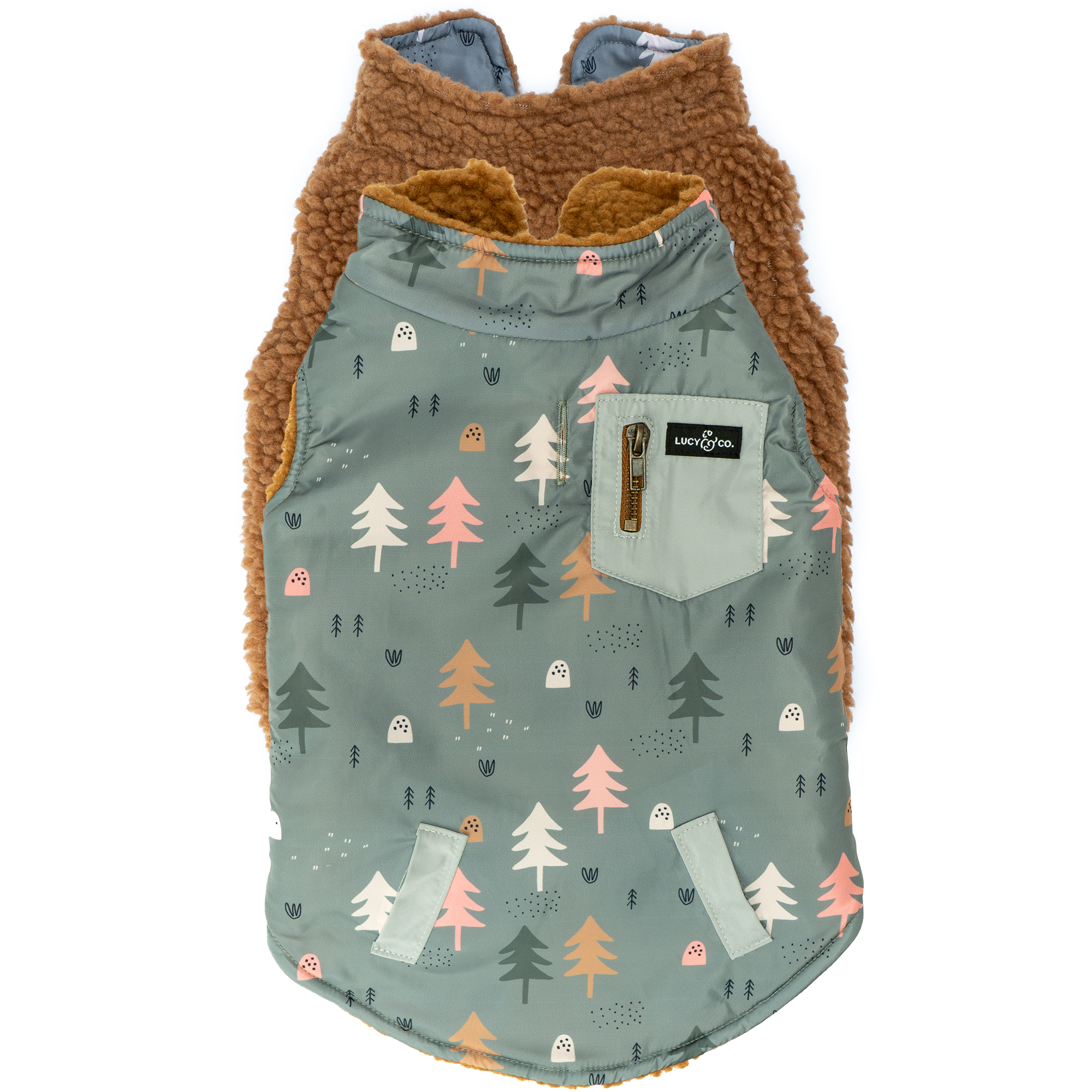 The Take a Hike Reversible Teddy Vest: Small